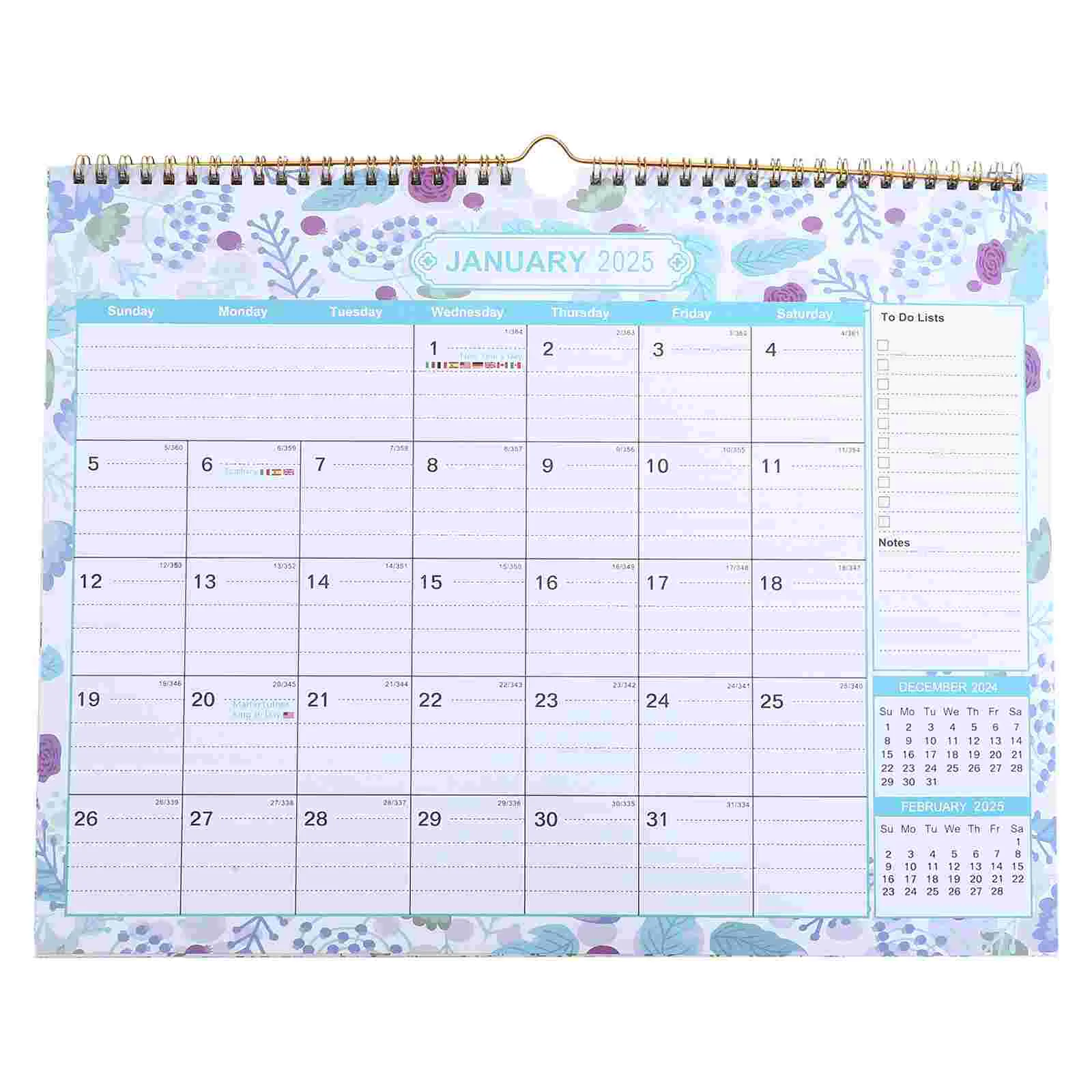 

2025 Wall Calendar Hanging Daily Schedule 2024 English Appointment Household Whiteboard Dating