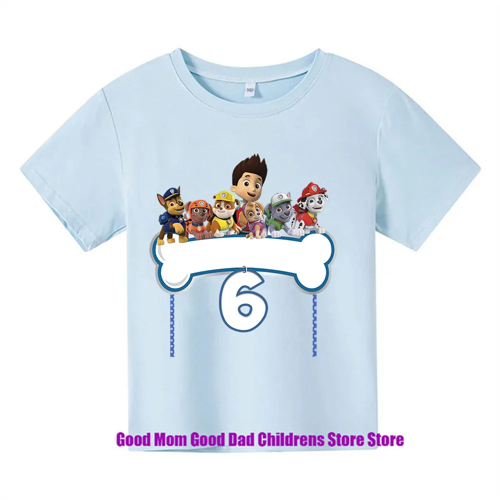 PAW Patrol Summer Childrens Wear Boys' And Girls't-shirts Single Cartoon Printed Children's Sportswear Jackets baby Clothes