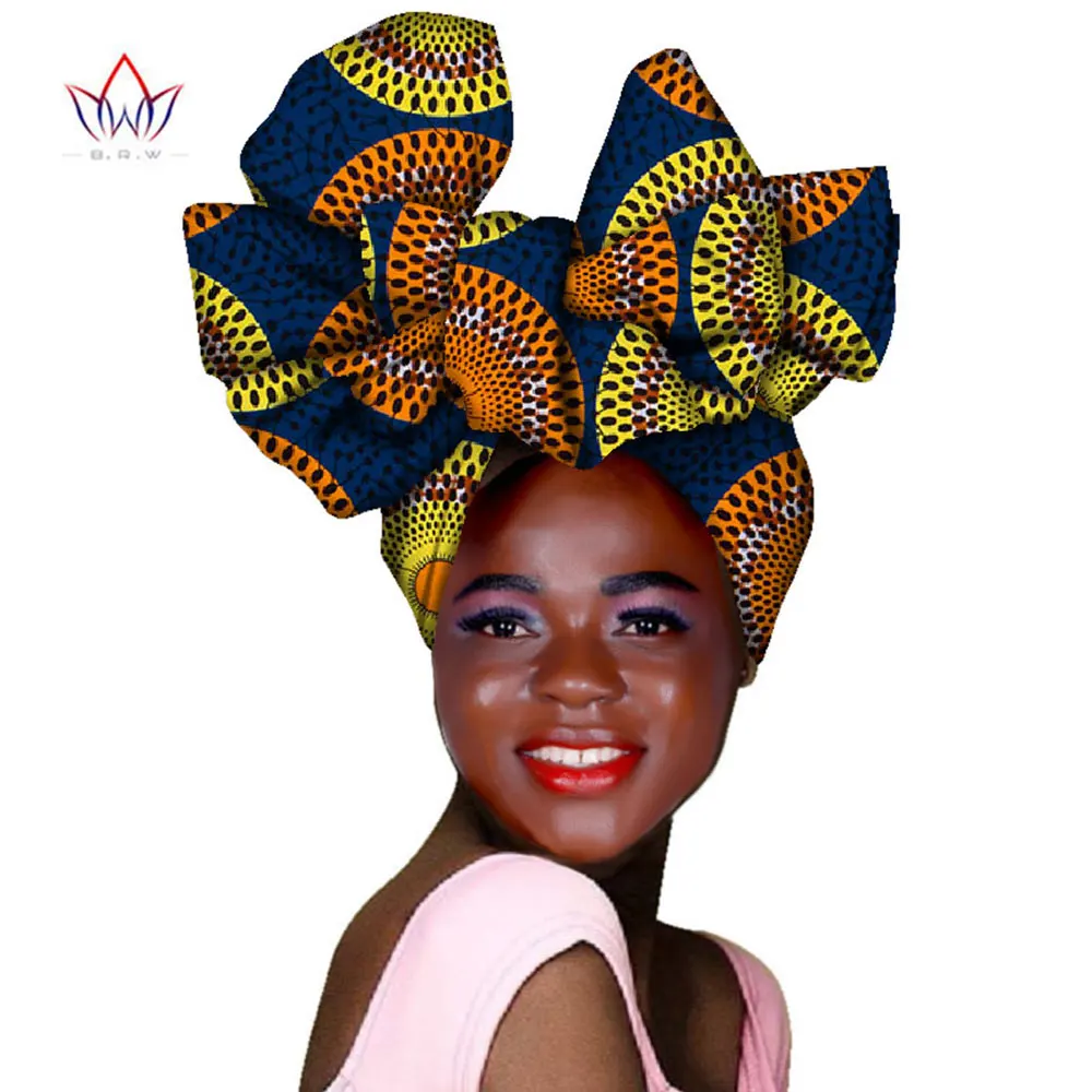 Latest 2023 Handmade African Nigerian Wedding Women Braid Turbans Ladies Head Wraps 100% High Quality Ankara Head Wraps AF004