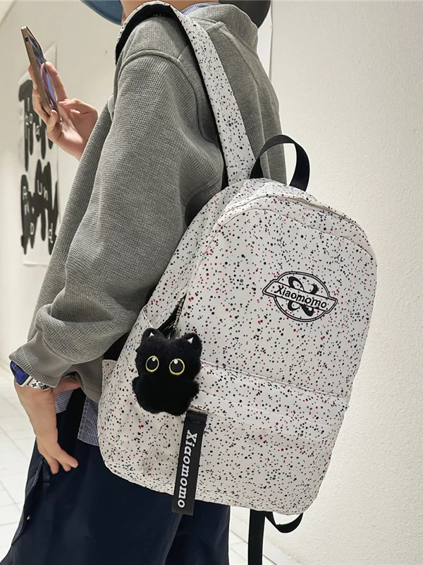 

Точечный дизайн, большая емкость целомудрия для девочек, студентов, американский ретро Sle интеллект с мультяшными подвесками, универсальные и прочные