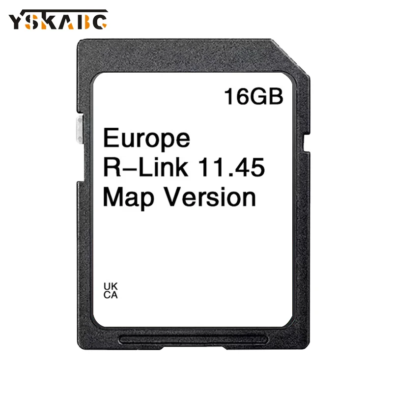 R-Link 11.45 für Renault Auto SD-Karte Neueste Aktualisierung GPS-Kartenversion Daten Straßenzubehör Geeignet für Navigation Europa-Bereich