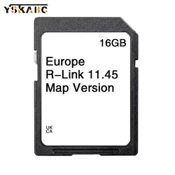 R-Link 11.45 for Renault Car SD Card Newest Update GPS Map Version Data Road Accessories Suitable Navigation Europe Area