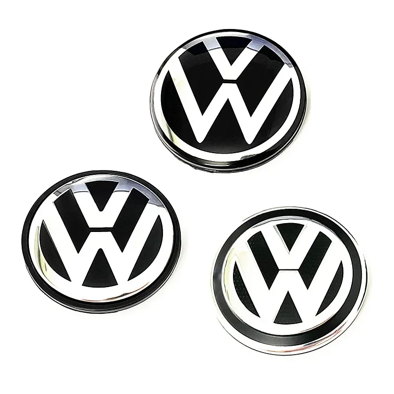 40 Pcs New VW Car Rim Caps Dust-Proof Hubcap Wheel Center Hub Covers Logo Badge Emblem Accessories For Vw 66mm 65mm 3B7 5G0 6H0