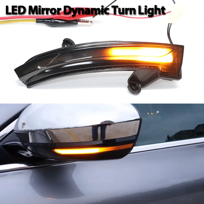 2pcs Car Side Mirror Blinker Indicator Lamp LED Dynamic Turn Signal Light for Renault Samsung SM6 2016-2021