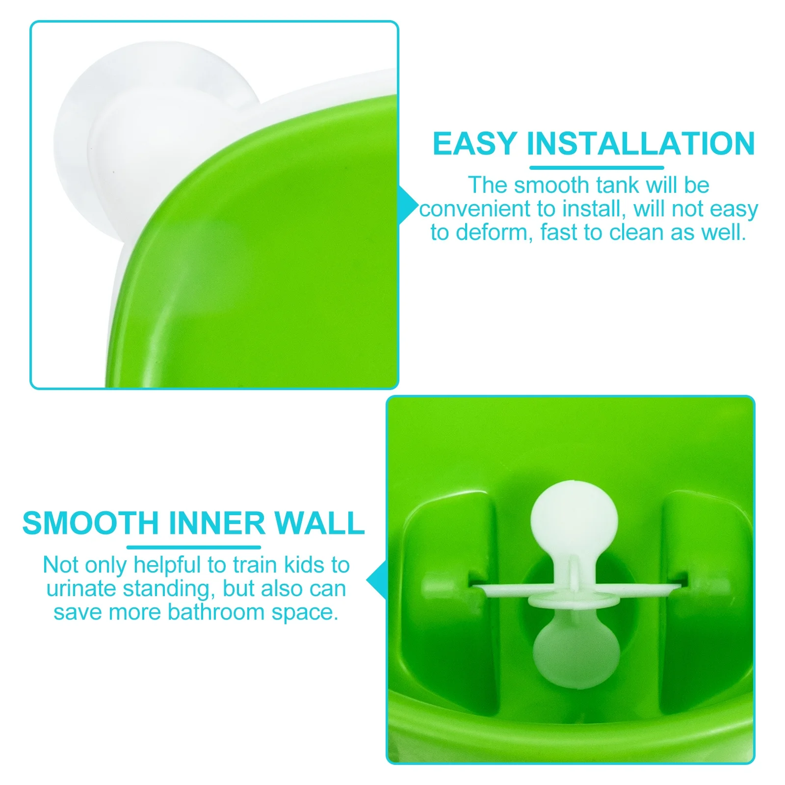 مدرب نونية للأطفال على شكل مبولة واقفة للأطفال الصغار، موفر للمساحة، مادة Pp متينة، تصميم ممتع وسهل التنظيف للأطفال #6