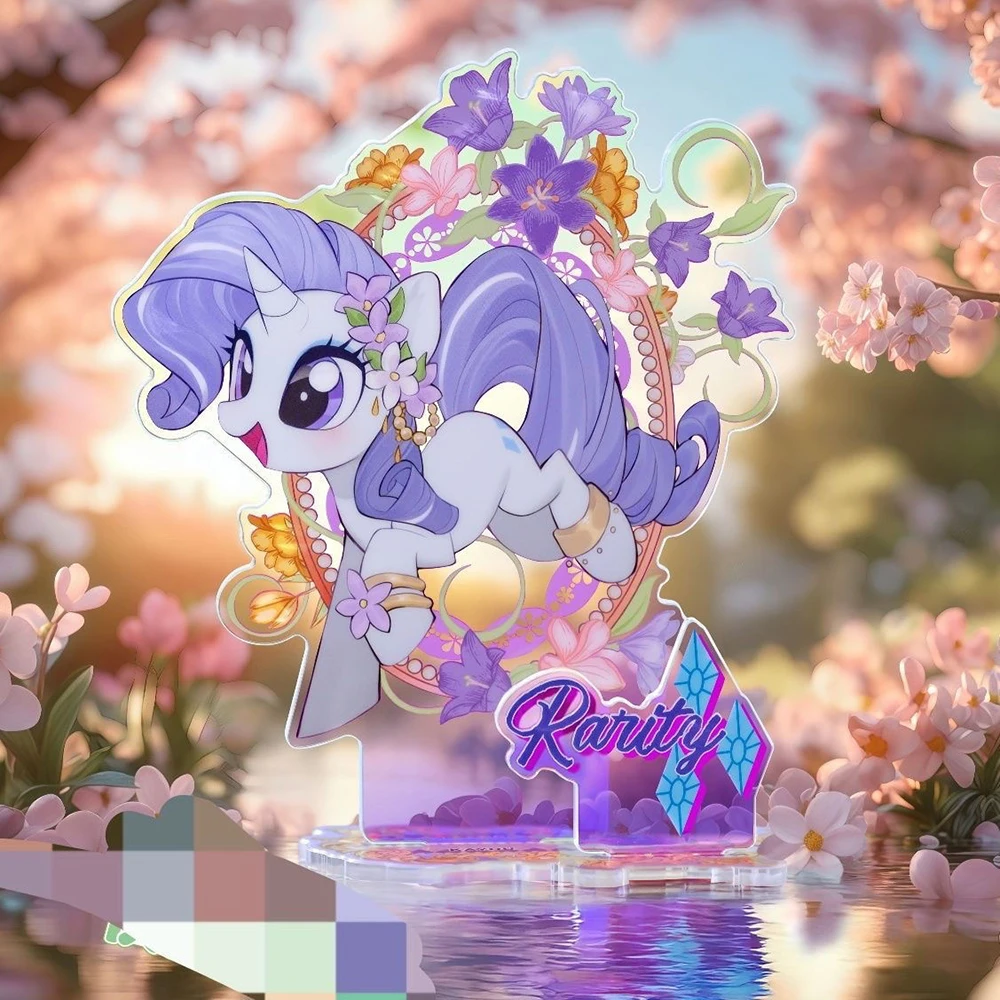 คาวาอิอะนิเมะมายลิตเติ้ลโพนี่การ์ตูนขาตั้งของขวัญที่ดีสำหรับแฟนๆเด็กพิ้งกี้พาย ฟลัตเทอร์ชายน์ แรริตี้ แอปเปิ้ลแจ็ค ทไวไลท์ สปาร์คเคิล