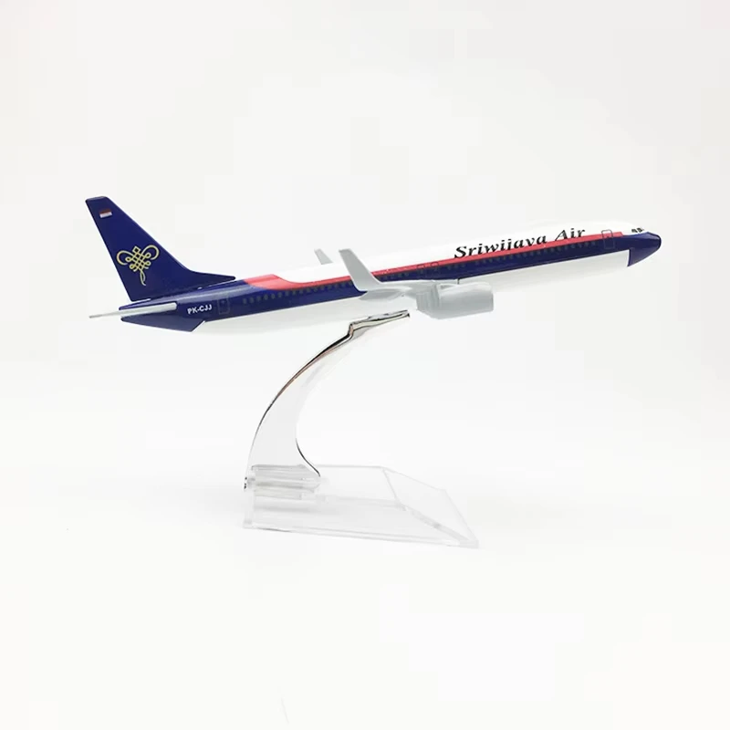 

16CM Airplanes Indonesia Sriwijaya Boeing B737 Plane Model Aircraft Model Toys Collectible
