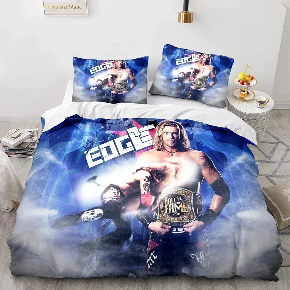 

Wrestling Game WWE EAW Bedding Set Duvet Cover Bedroom Comforter Covers Single Twin King ​Size Quilt Cover Home Textile