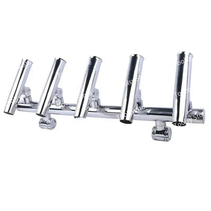 

5-трубные кронштейны для удочки, регулируемая ракетная установка из нержавеющей стали, держатели для удочек, аксессуары для лодок для рыбалки на корабе