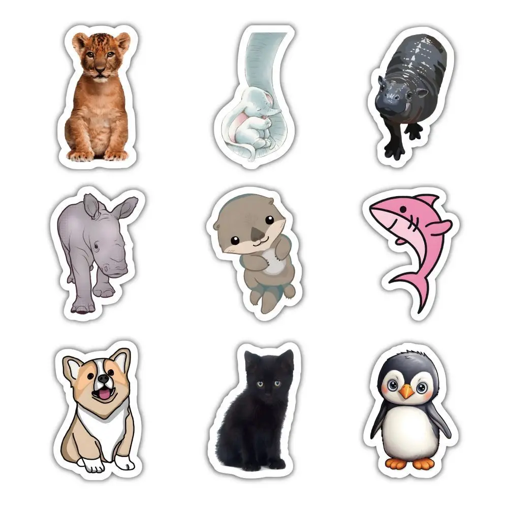 10/30/50Pcs Animal stickers cartoon creative decorative kawaii stickers