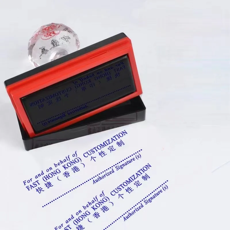 ختم حساس للضوء مخصص مع شعار ، ختم دائري ومستطيل محفور ، شعار ذرة #4