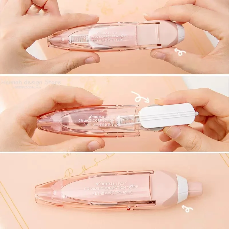 Morandi Color Correction Tape Kawaii White Out Correction Band Cute Korean Stationery Replaceable Core School Office Supplies