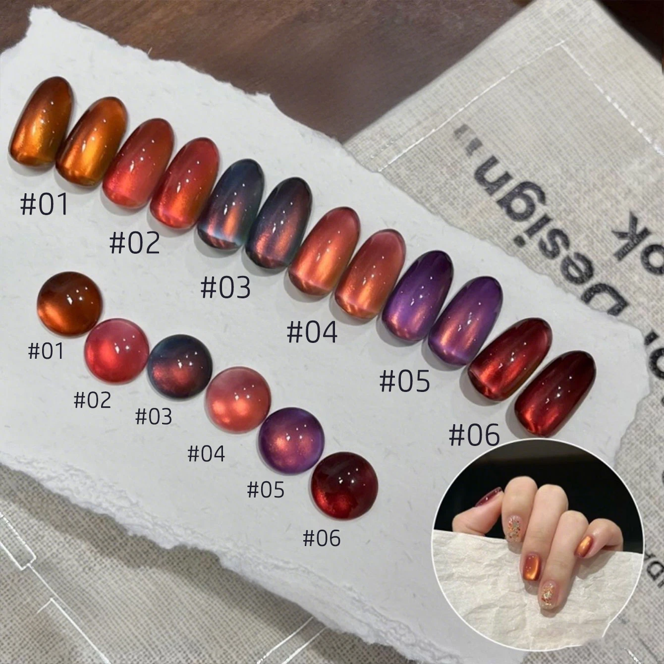 MIANEL 2026 New 10ML Twilight  - огляд і ціна Nail Art Red Wine Cat Eye