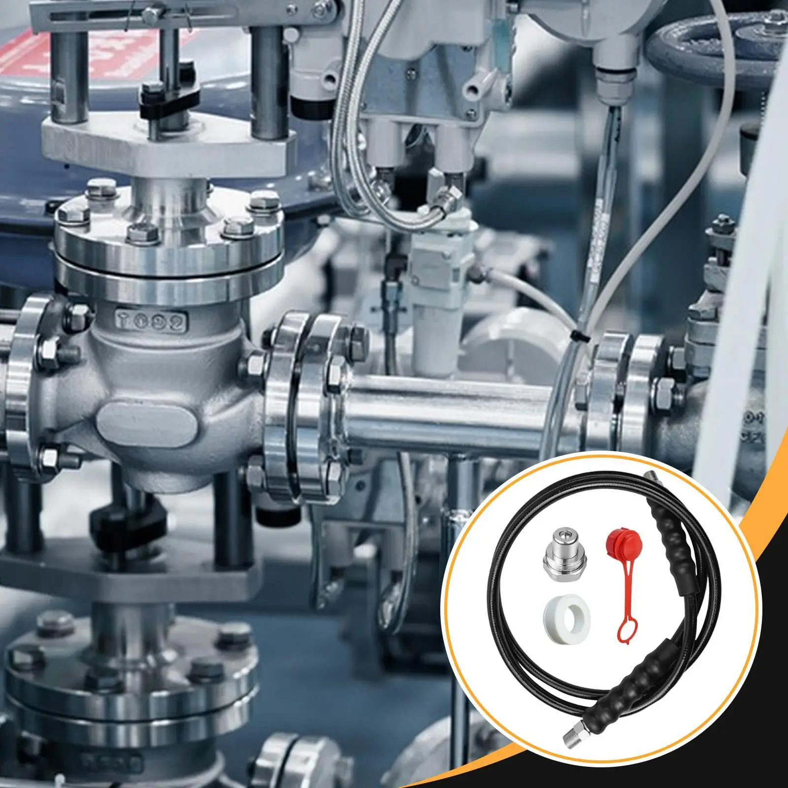 

Гидравлический шланг высокого давления, простая установка, замена, аксессуары 10000PSI, фитинг для ремонта, прочный 6-футовый соединитель CH-604