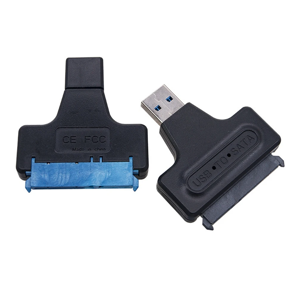 데스크탑 컴퓨터용 USB 3.0-SATA 어댑터 변환기, USB 3.0 하드 드라이브 변환기 어댑터, 2.5 인치 SSD 어댑터, 블랙
