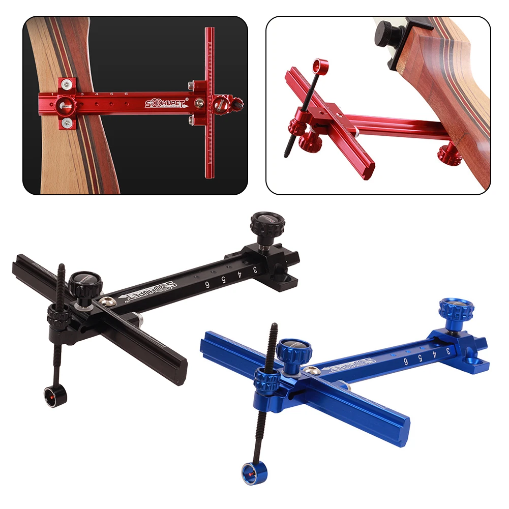 Aluminum Alloy Recurve Bow Sight with Metal Scale for Precise Aiming and Competition Includes Complete Mounting Hardware