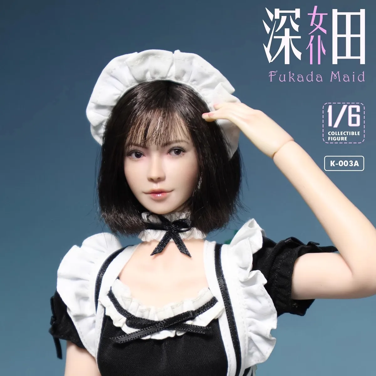 YYDS Jktoys 1/6 Weibliche Soldat Fukada Maid Serie Bewegliche Augen Kopf Carving Modell Spielzeug Für 12'' Action Figur Körper auf Lager