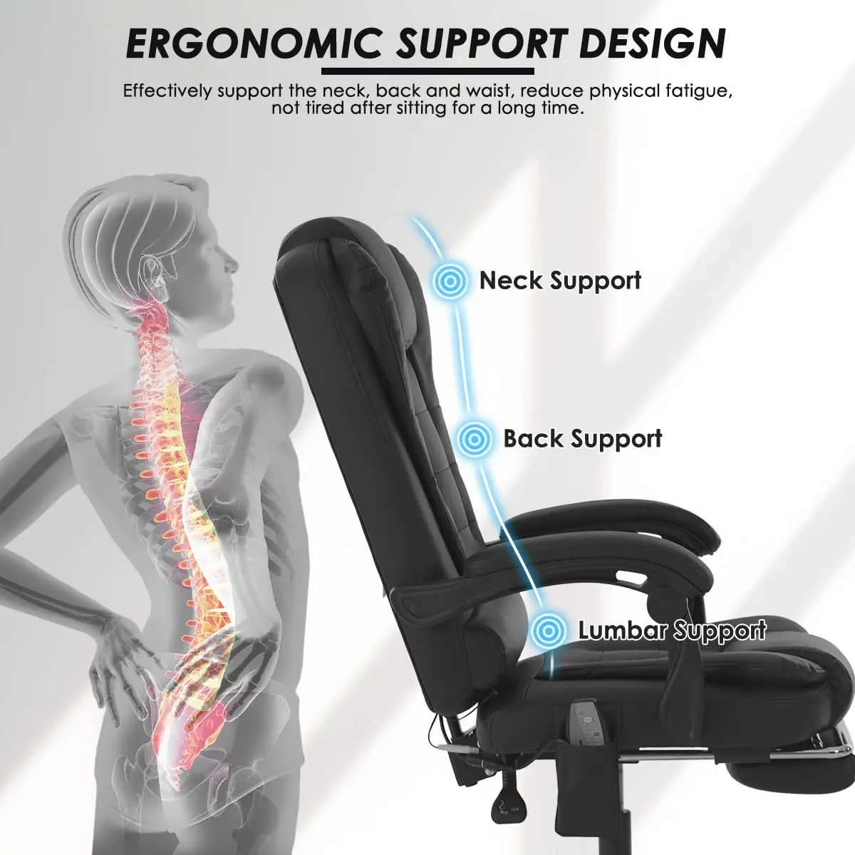 Hohe-qualität massage stuhl 7 punkt massage hause Stuhl computer spiel stuhl Spezielle bieten personal sessellift und swivel funktion