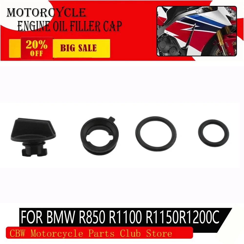 Oil Filler Cap Kit FOR BMW Oilhead; 11 14 1 340 900 / OFCapKit900 R850C/R/RT/GS R1100GS/R/RS/RT/S R1150GS/ADV/RS/R/RT R1200C/CI