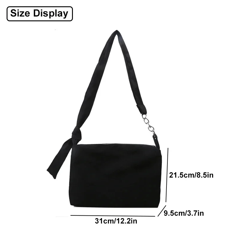 Handbag Women Black Shoulder Bag Designer Handbags Shopper Girls Chain Removable Adjustable Strap Messenger Nylon Crossbody Bags