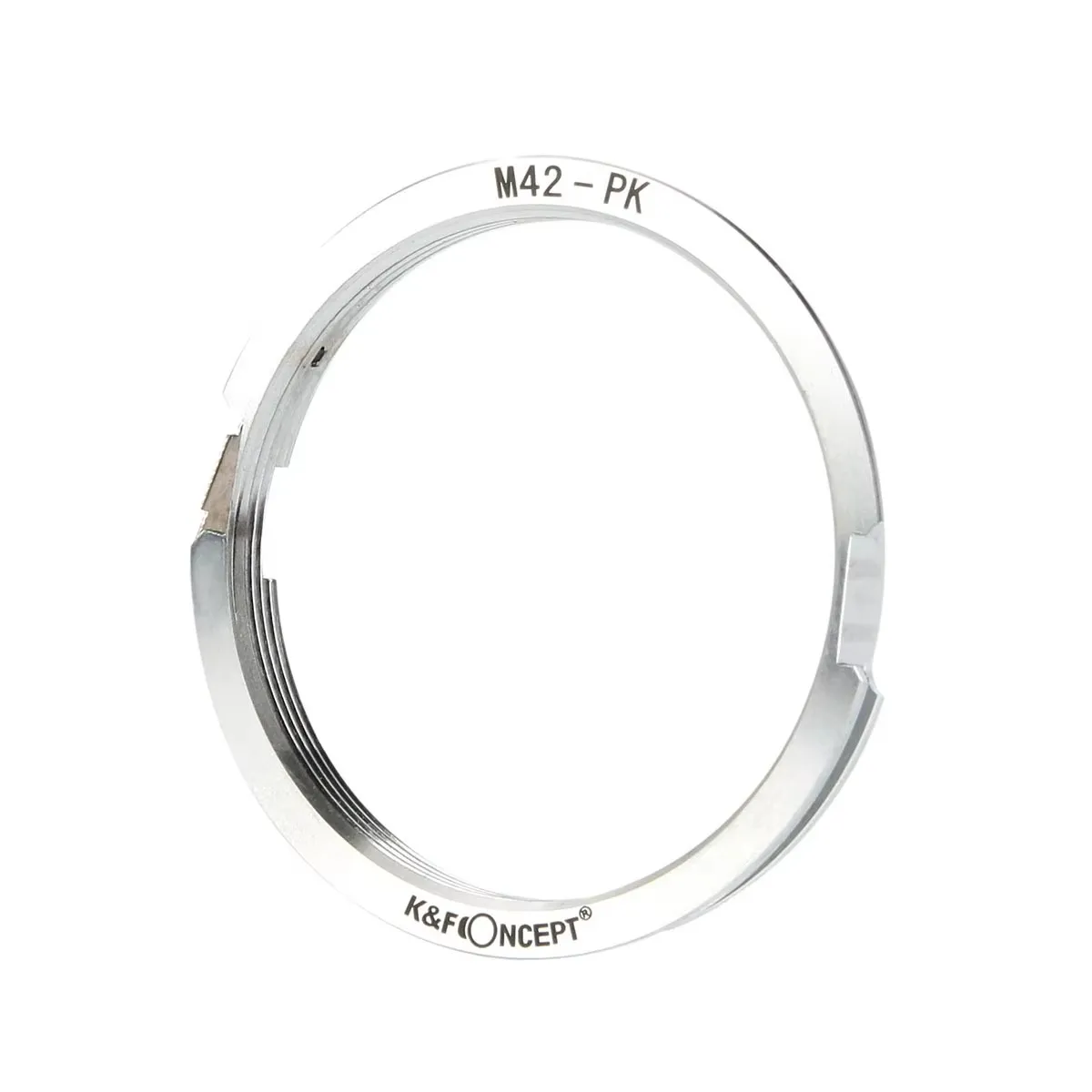 Adapter K&F Concept M42-PK do obiektywów z mocowaniem M42 do aparatów z mocowaniem Pentax PK K-1 K5II K3II K30 K50 KS2 KS1 Pierścień adaptera obiektywu — zdjęcie produktu 3