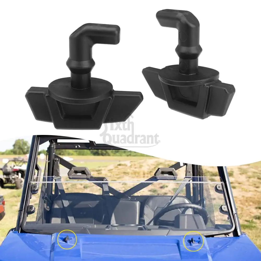 

2PCS Black Rubber Grommet Latch for for Polaris ATV/UTV 325-1000 XP car accessories