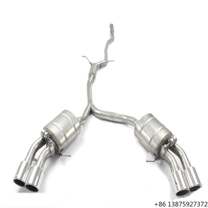 

Оптовая продажа: Выхлопная система Catback Valvetronic из нержавеющей стали SS304L для 3.0T 2014-2023, с глушителем и даунпайпом