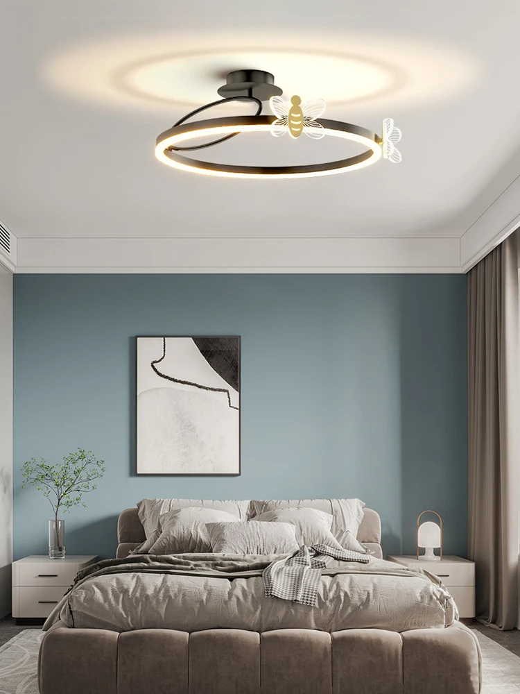 Bar Bedroom Round LED Ceiling Lamp fixture indoor lamp LED strip surface lighting Butterfly ceiling light Kitchen Lampara Techo image 2
