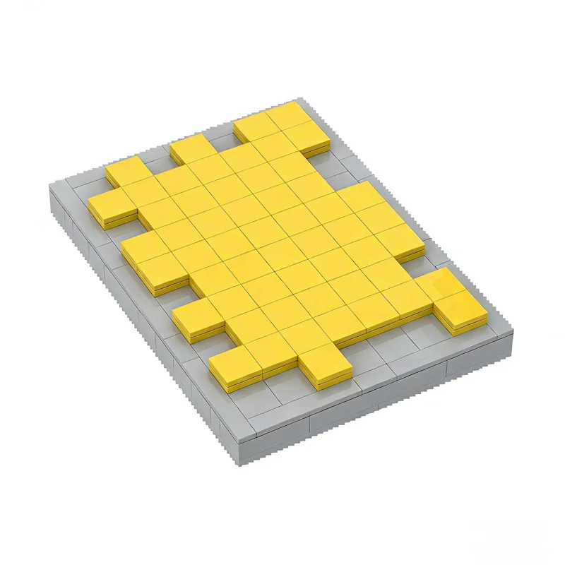 281 قطعة MOC والعتاد ألعاب الطاولة الألغاز أُحجية مكعبات 3 نموذج أصفر اللبنات البناء هدايا عيد الميلاد لعبة فكرة الطوب