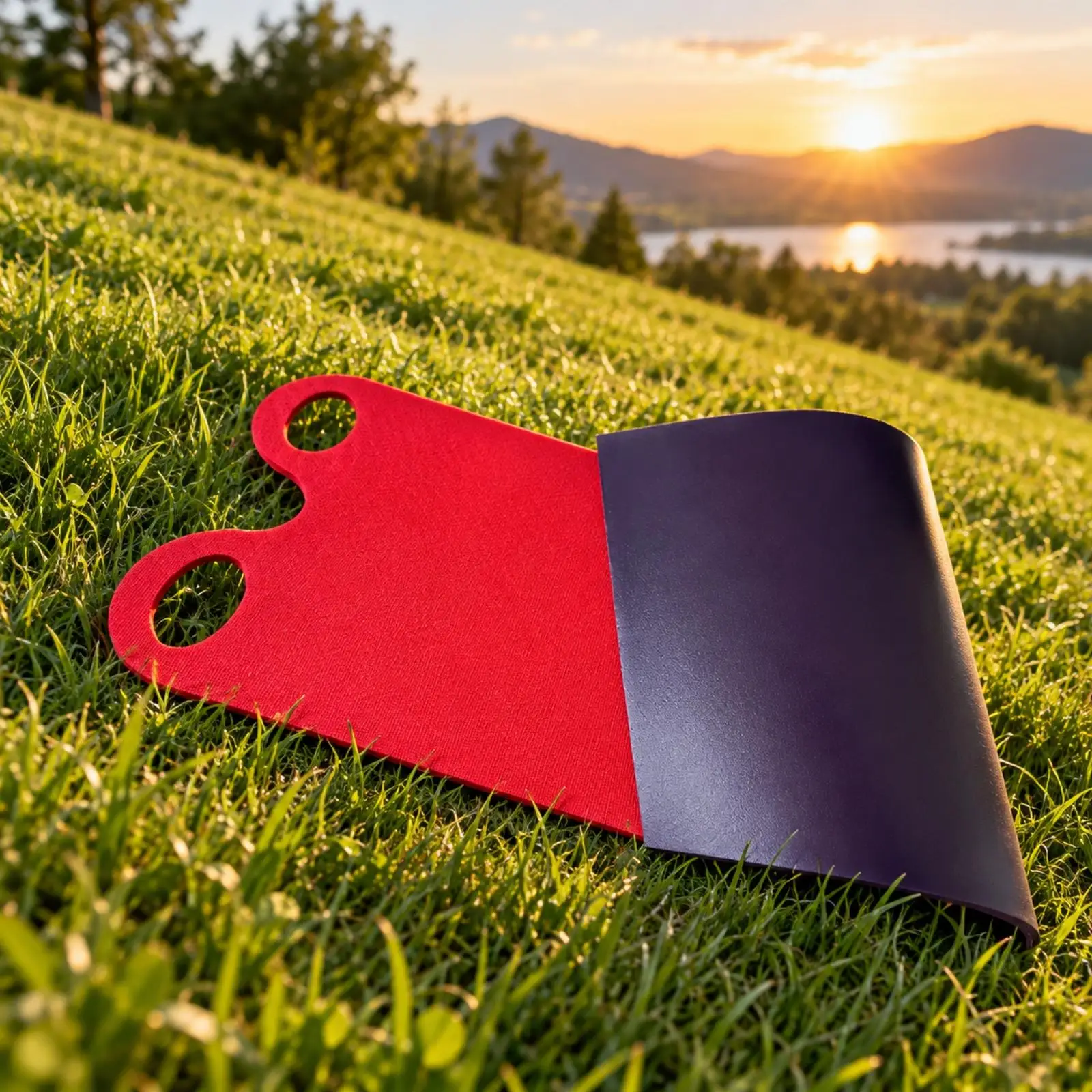 PE Foam Sled Mat with EVA Layer Flexible Rollable Sliding Board Lightweight
