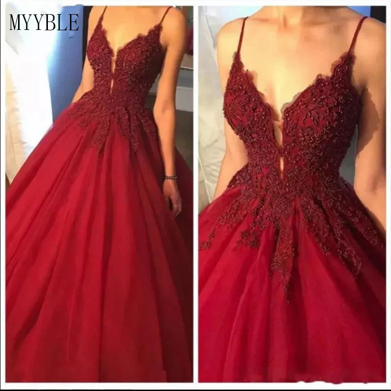 

2022 Custom Made A-Line Burgundy Long Evening Dresses Party Elegant Sexy Deep V Neck Vestidos De Festa Prom Gowns For Women