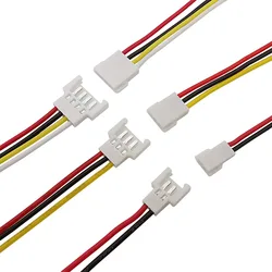 10Pair Micro MX 2.0mm Pitch 2/3/4 Pin Male Female Plug Wire Cable Connector Battery Charging 26AWG Electronic Leads 15CM