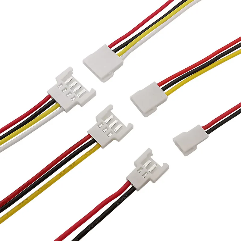 10Pair Micro MX 2.0mm Pitch 2/3/4 Pin Male Female Plug  Wire Cable Connector Battery Charging 26AWG Electronic Leads 15CM