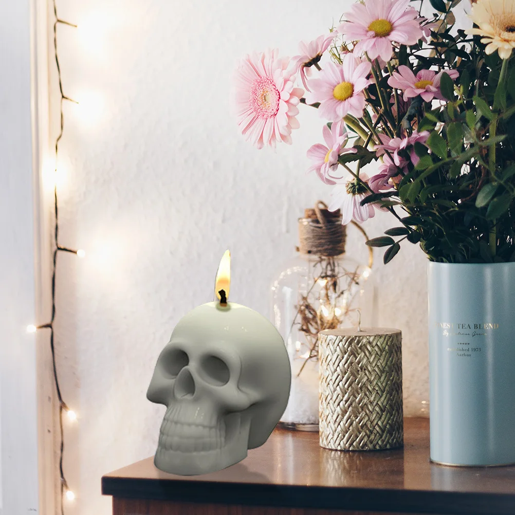 

Skull Silicone Mold for Epoxy Casting Craft Adornments Decoration 3D Large Size Non Stick Reusable Wax Making Concrete