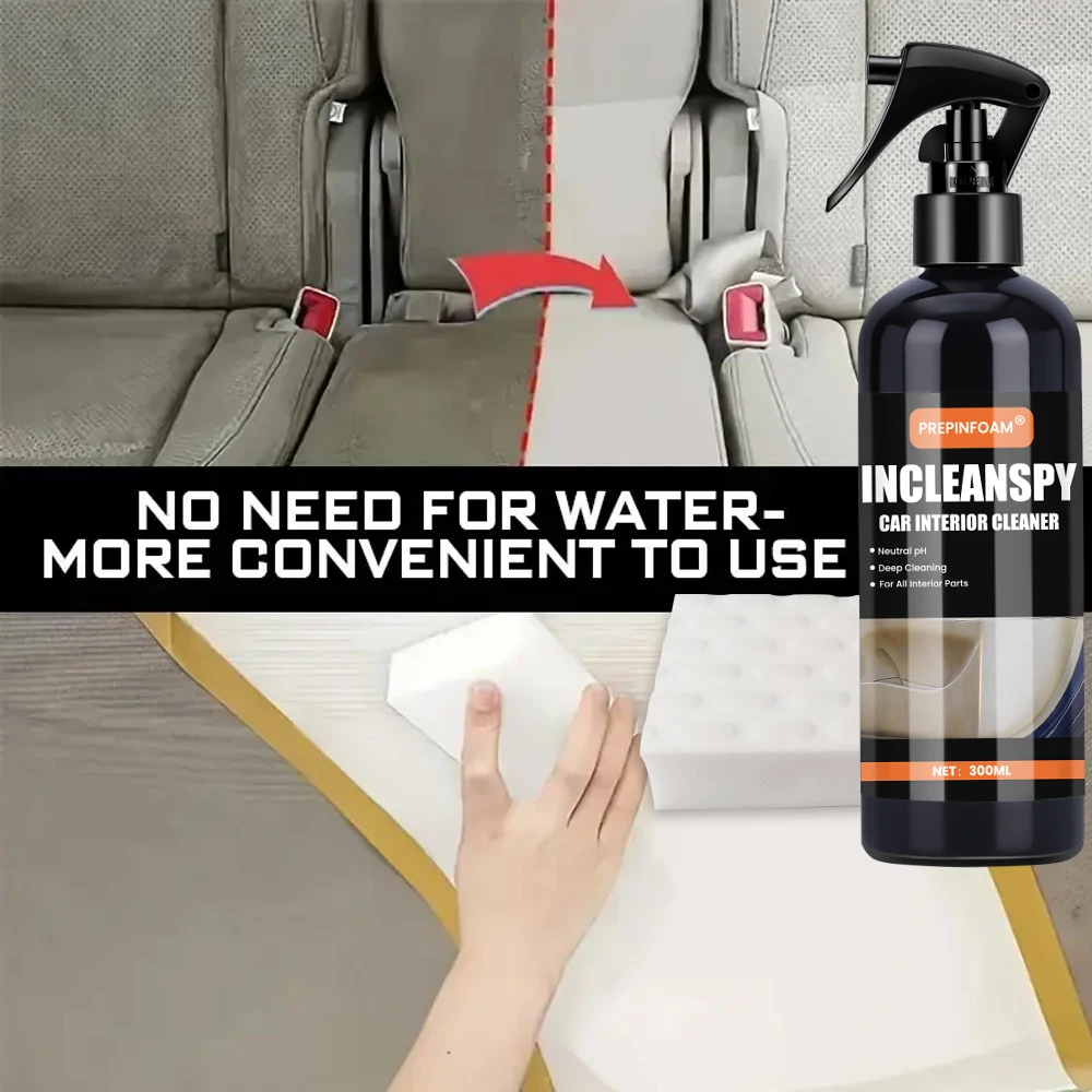Car foam cleaner Interior Stain Removal Multifunctional leather seat roof fabric cleaning Spray Maintenance Wash Car view 4