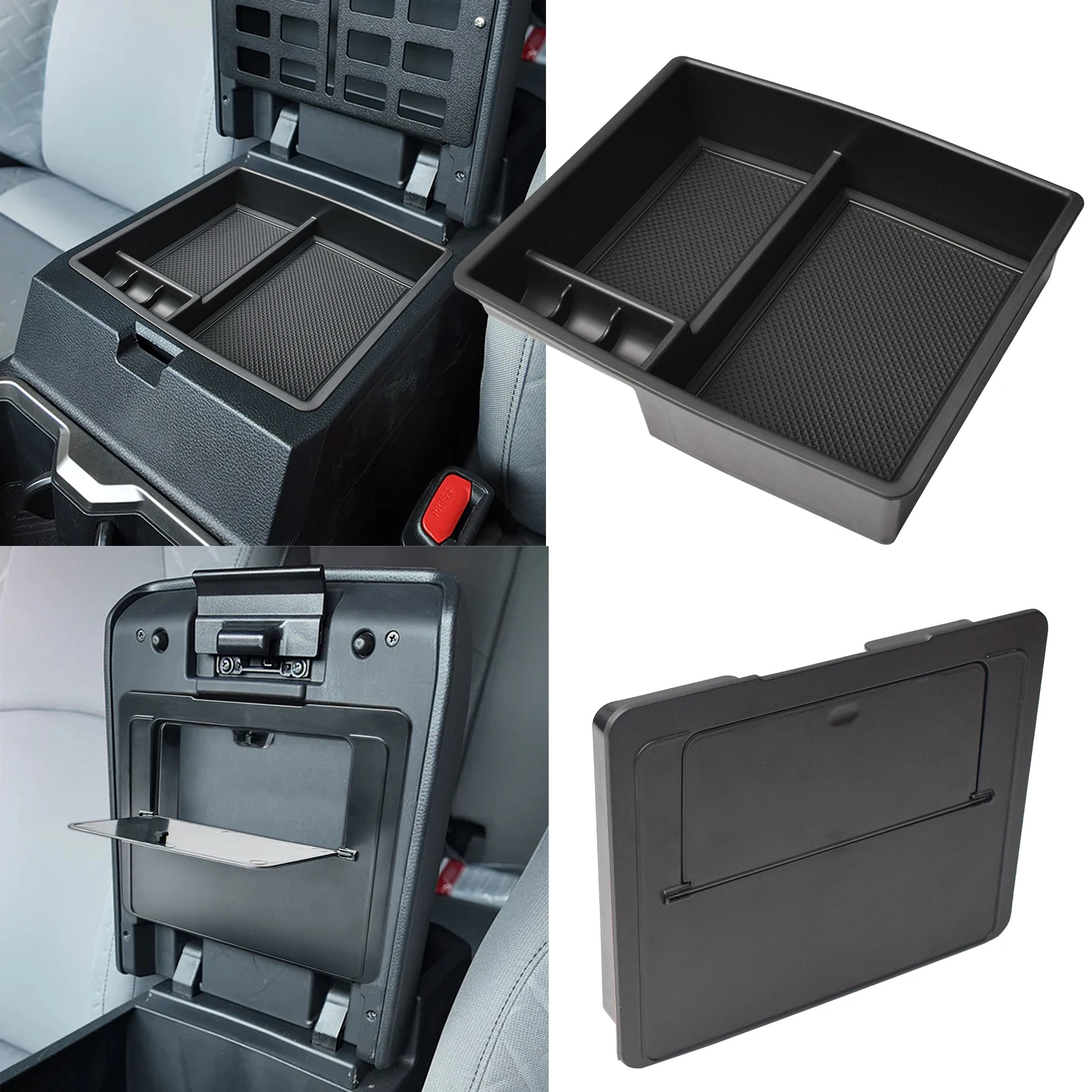 

For 2024 2025 Toyota Tacoma Center Console Organizer Hidden Box Armrest Storage Tray Car Accessories Interior Coin Storage Box