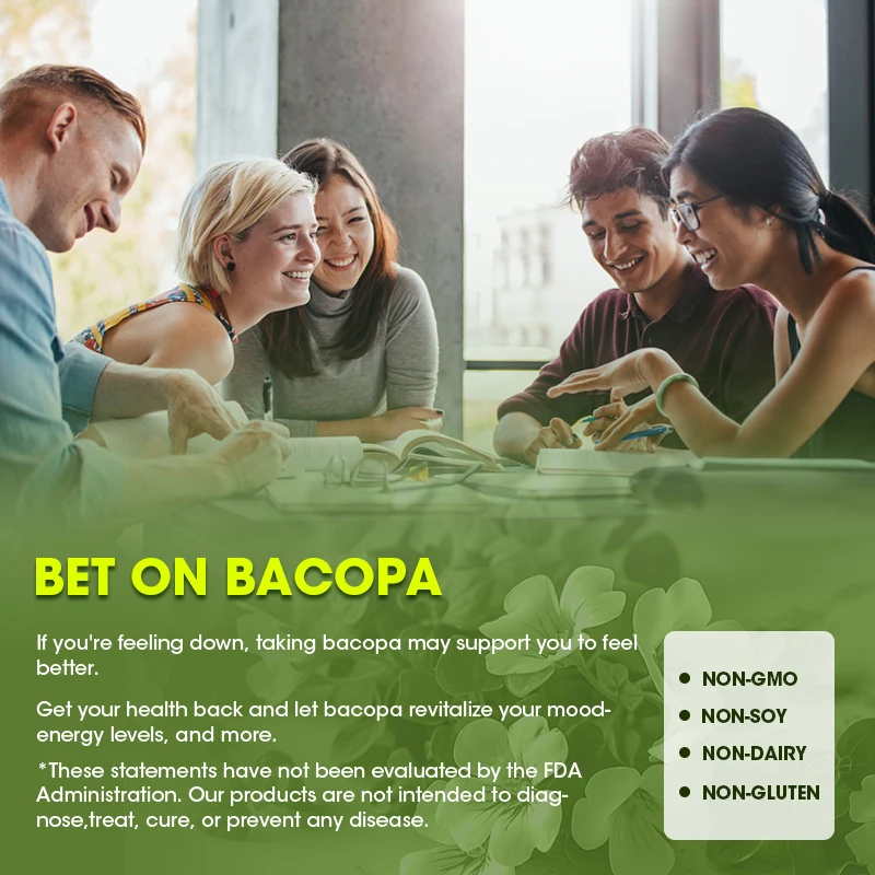 BEWORTHS Bacopa Monnieri Capsules for Brain Health Supporting Calmness Support Cognition and Focus Enhances Energy and Stamina