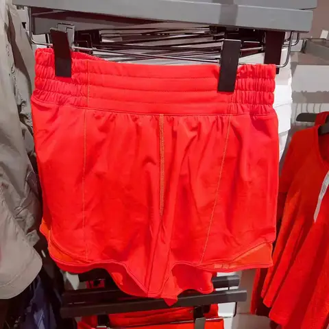 레몬 요가 반바지 여성용 운동 러닝 스포츠 반바지 사이드 지퍼 포켓 경량 통기성 배꼽 컨트롤 반바지