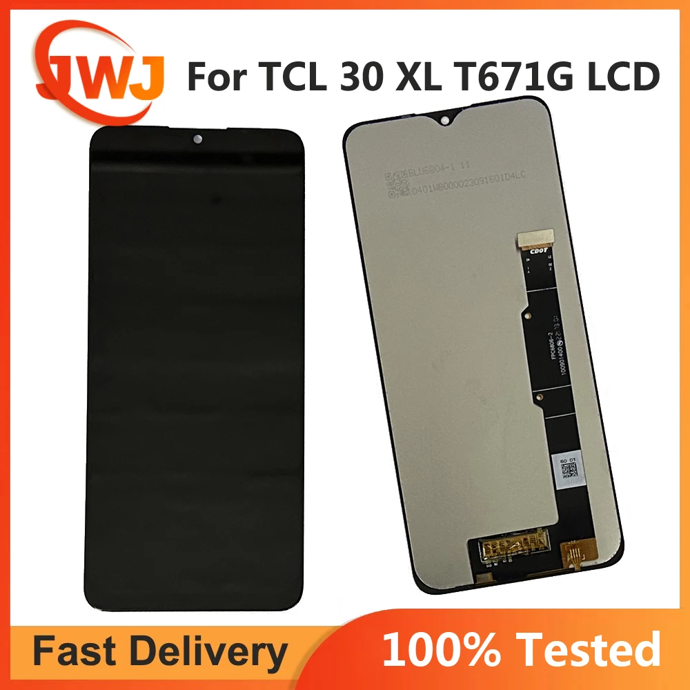 100% Tested For TCL 30 XL 30XL T671G LCD Display Touch Screen Digitizer Assembly Repair Parts Replacement LCD TCL 30XL 2022 LCD