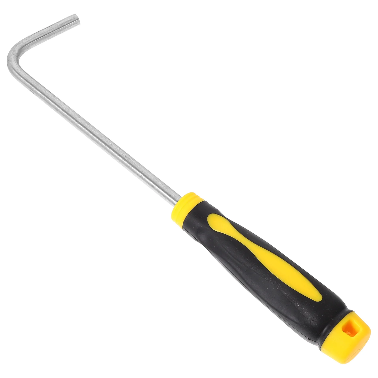 

Manhole Cover Hook Stainless Steel Roller Shutter Lifter Heavy Duty Door Pull Rod Rubber Handle Tool For Storm Drain Grate