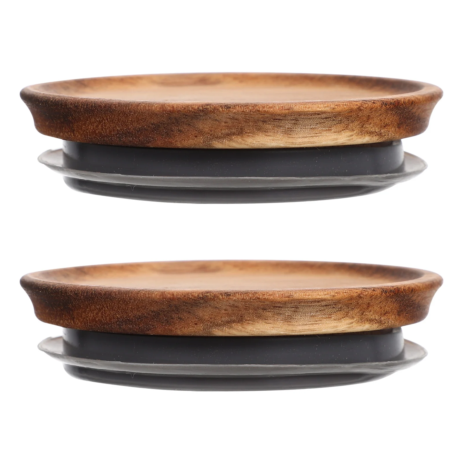 

2pcs Wooden Lids For Mason Jars Storage Tank Covers Reusable Airtight Wide Mouth Jar Protectors Kitchen Bottle Covers Washable