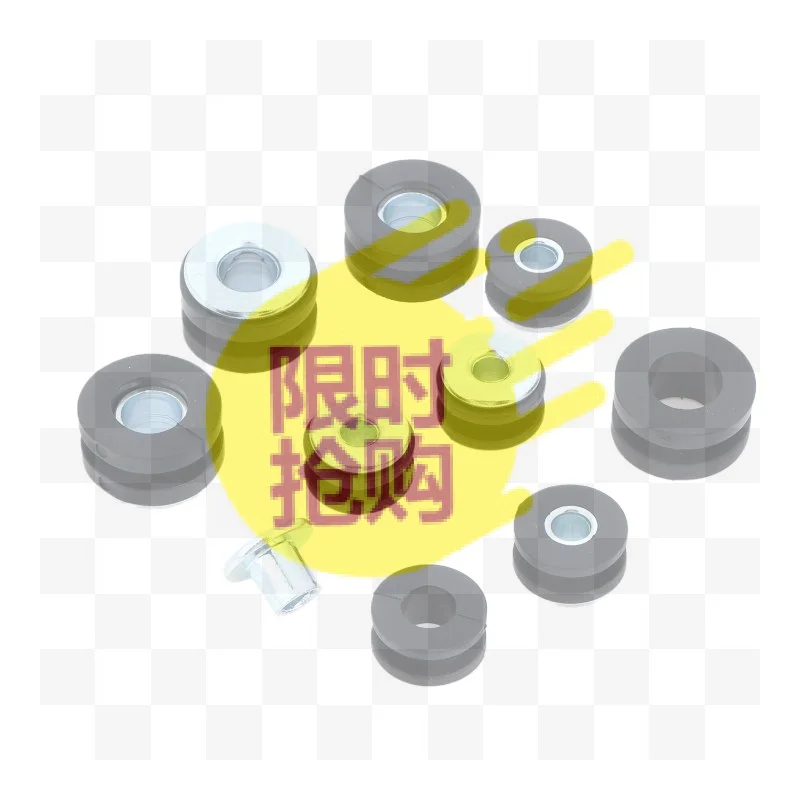 【CMO】10Pcs/Set M6 M10 Rubber Grommet Kit With Sturdy Metal Insert For Auto Motorcycle Repair And Hardware Maintenance