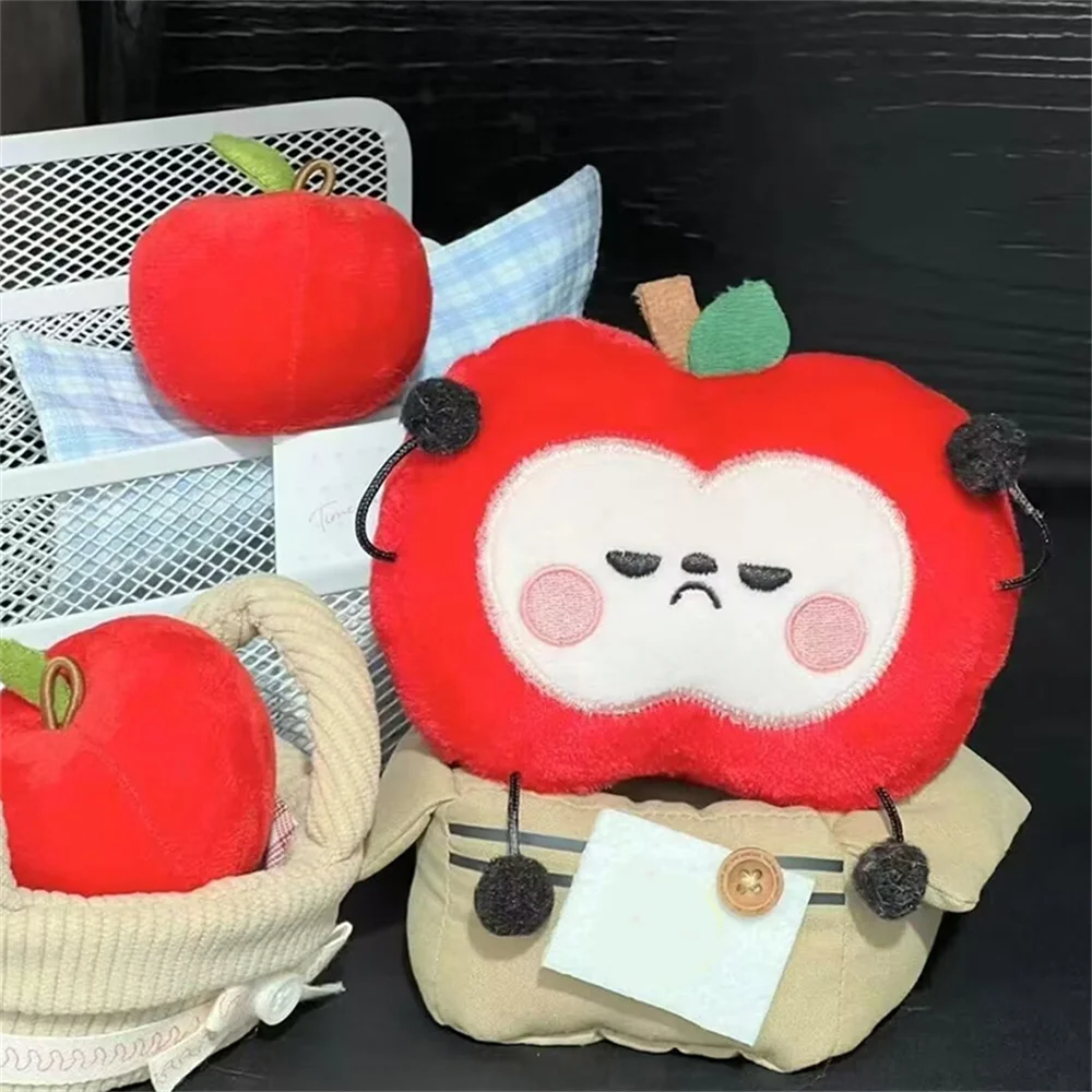 Game Love and Deepspace Caleb Cosplay Doll Key Chain Plush Red Dolls Apple Pendant Bag Decoration Accessories Christmas Gifts image 4