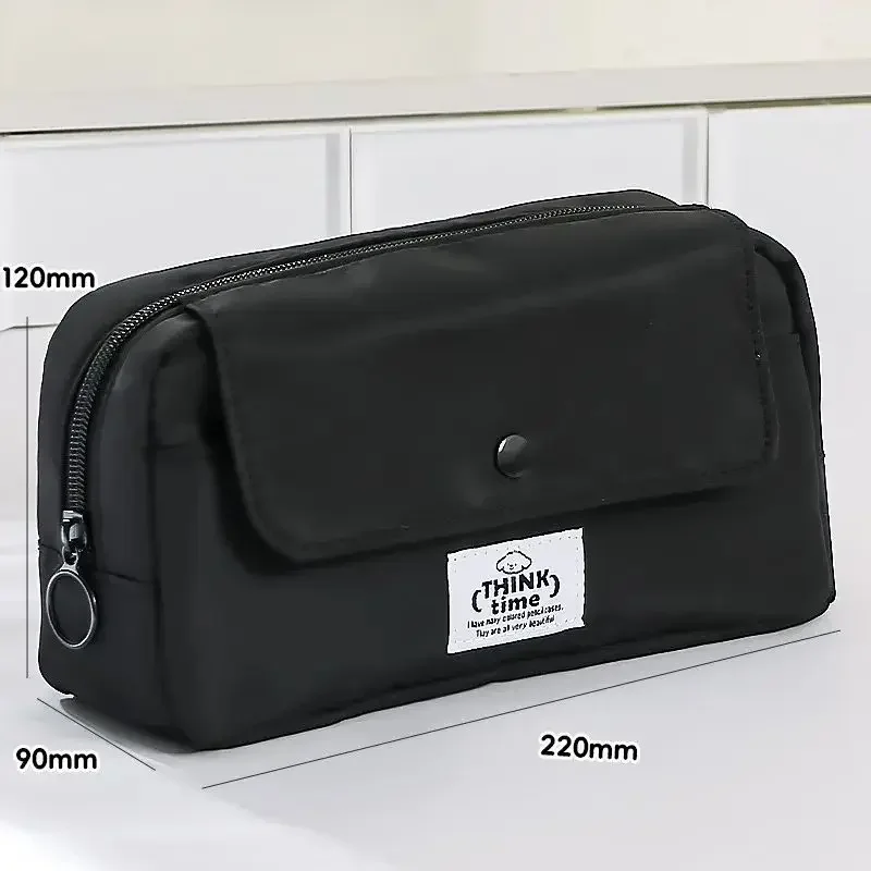 Tempat Pensil Transparan dengan Kapasitas Besar, Tas Alat Tulis Multifungsi, Desain Baru Meirad, Ideal untuk Penyimpanan