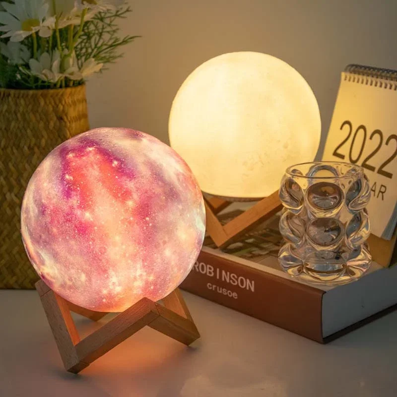 

Moon Light Bluetooth Speaker Box Wireless Column Touch Color LED Atmosphere Lamp Portable Music MP3 Sound Subwoofer USB Hot Sale