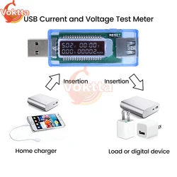 USB Voltmeter Ammeter Current Voltage Power Tester Dual Display Voltage Meters Battery Capacity Tester Power Supply Detector