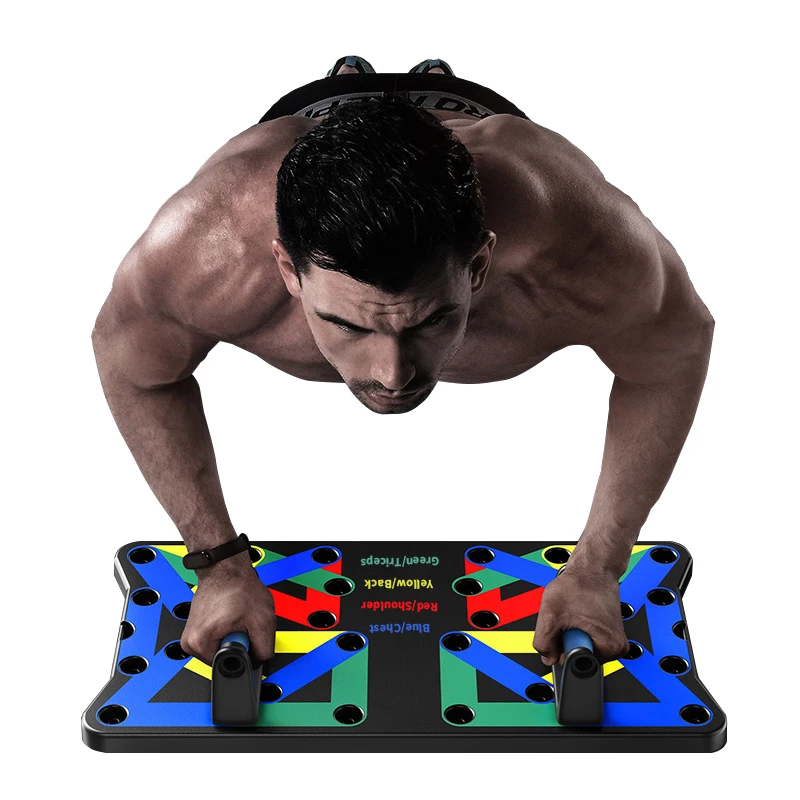 

Premium Material 1 piece 16 hole 9 exercise patterns Push-Ups board Fitness Training Push-Ups Bar Stands