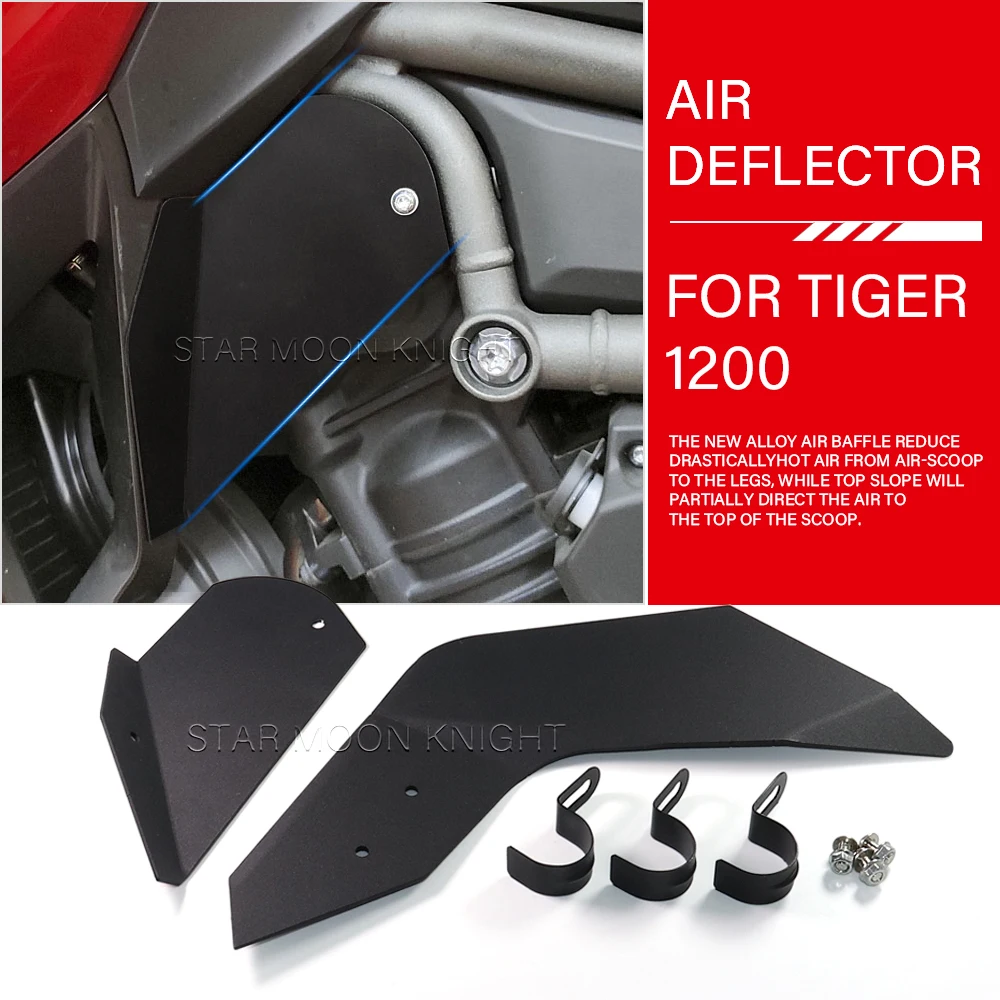 For Tiger 1200 XC XCA XCX XR XRT XRX SE Motorcycle Aluminum Radiator Fan Airflow Air Deflectors For Tiger Explorer Accessories