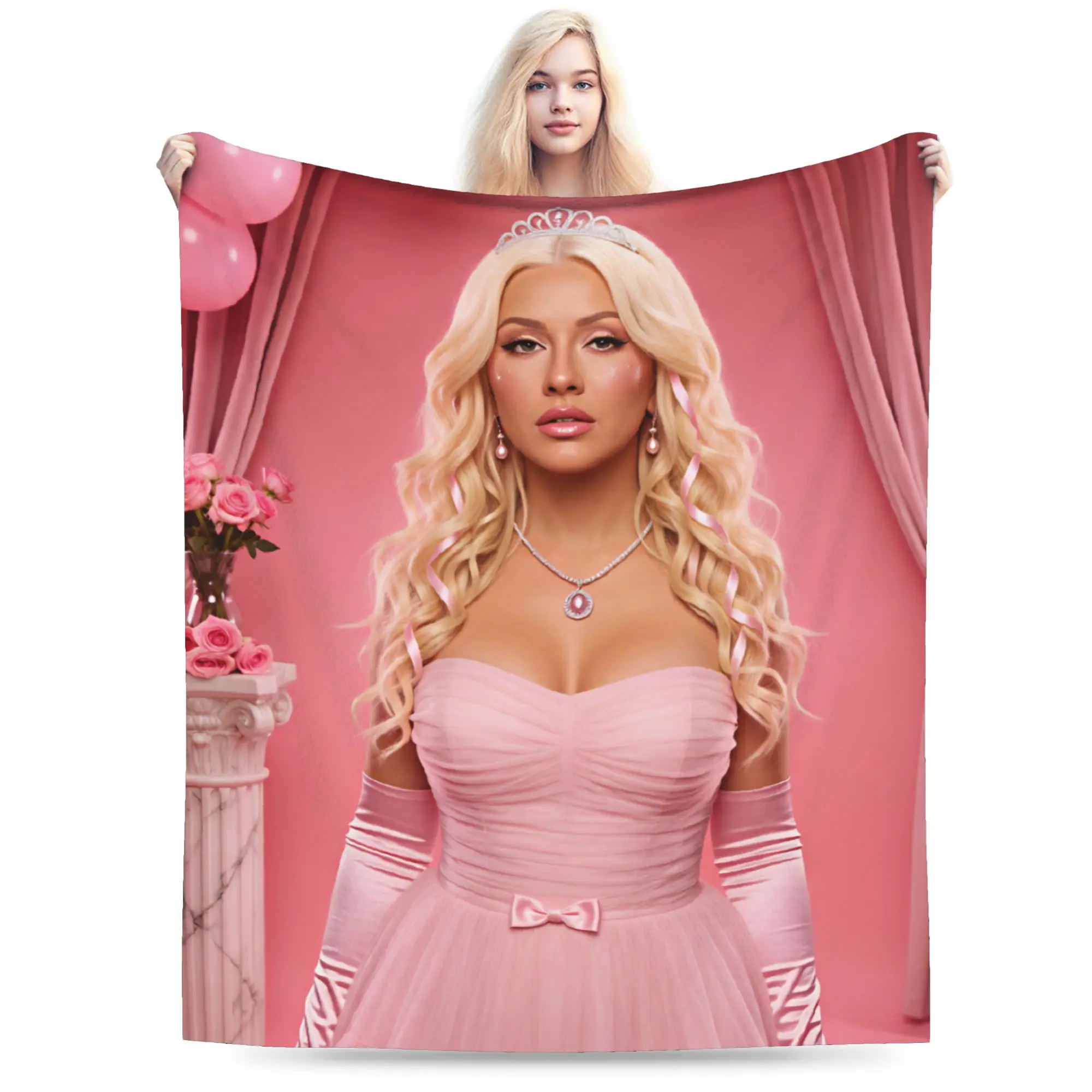 M-Madonnas  Blanket  Warm Graphic Plush Throw Blanket For Children Living Room Flannel Bedspread Bed Cover