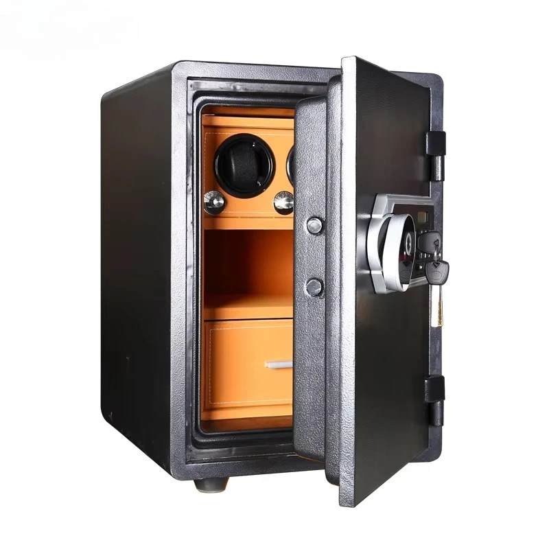 Luxury Home Watch Winder Fireproof Vault Fingerprint Access Digital Safe Box